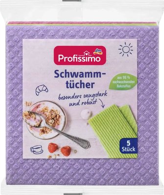 Губчатые салфетки для дома Profissimo Schwammtücher, 5 шт. 673450 фото