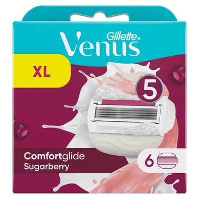 Сменные картриджи для бритья женские Venus Sugarberry ComfortGlide With Olay 6 шт 570157 фото