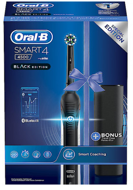 Зубная щетка Braun Oral-B Smart 4, 4500 Black Edition 204091 фото