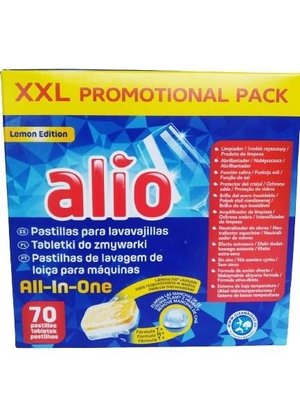 Таблетки для посудомоечных машин Alio All-in-one 70шт. 052489 фото