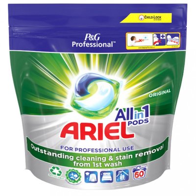 Капсулы для стирки Ariel Professional Original для всех типов тканей, 60 шт. 716547 фото