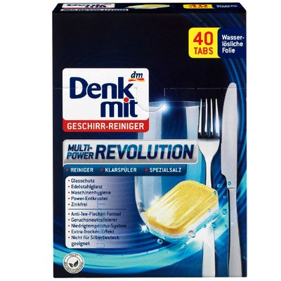 Таблетки для посудомоечной машины Denkmit Classic, 40 шт 242393 фото