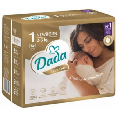 Подгузники Dada Extra Care 1 для новорожденных 2-5 кг 23 шт 724904 фото