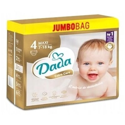 Подгузники Dada Extra Care Jumbo Bag Размер 4 Junior, 7-16 кг. 82 шт 163270 фото