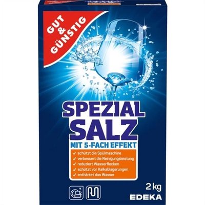 Соль для посудомоечных машин Gut & Gunstig Spezial Salz 2 кг 956126 фото