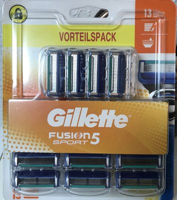 Сменные картриджи для бритья мужские Gillette Fusion 5 Sport 13 шт 615315 фото