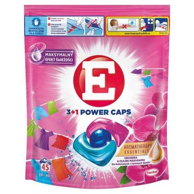 Капсулы для стирки E Power Caps Орхидея для всех типов тканей, 39 шт. 543513 фото